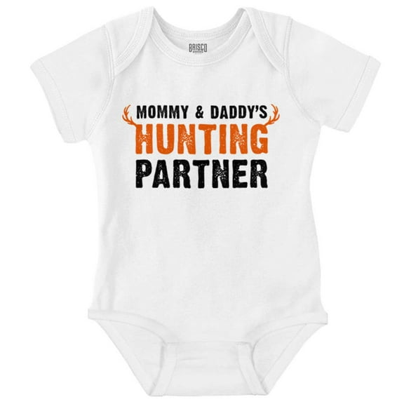 Mommy and Daddy's Hunting Partner Romper Boys or Girls Infant Baby Brisco Brands 6M