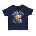 thumbnail image 1 of Mommy and Daddy's Little Burrito Toddler T-Shirt 2T Navy Blue, 1 of 3