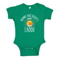 thumbnail image 1 of Mommy and Daddy's Little Ladoo Baby Bodysuit One Piece 6 mo Kelly Green, 1 of 3