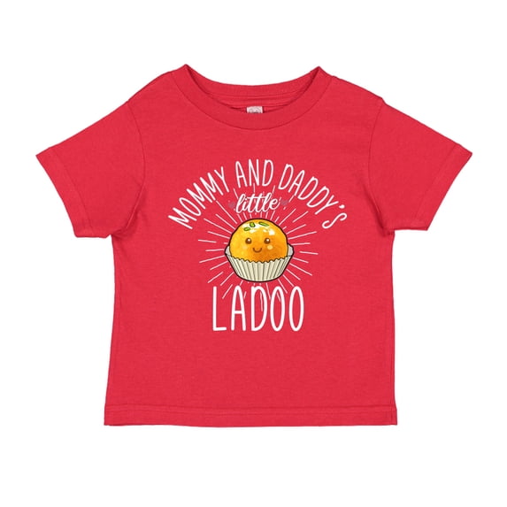 Mommy and Daddy's Little Ladoo Toddler T-Shirt 5/6T Red