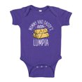 thumbnail image 1 of Mommy and Daddy's Little Lumpia Baby Bodysuit One Piece 6 mo Purple, 1 of 3
