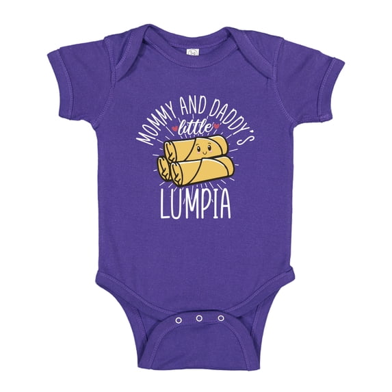 Mommy and Daddy's Little Lumpia Baby Bodysuit One Piece 6 mo Purple