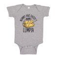 thumbnail image 1 of Mommy and Daddy's Little Lumpia Baby Bodysuit One Piece NB Athletic Heather, 1 of 3