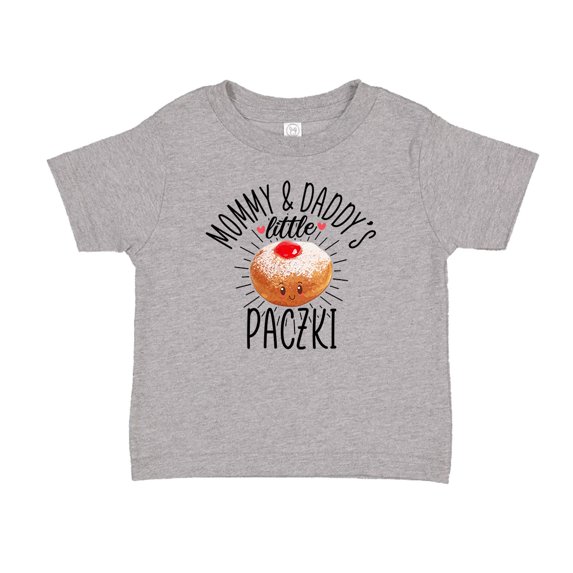 Mommy and Daddy's Little Paczki Toddler T-Shirt 2T Athletic Heather