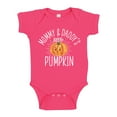 thumbnail image 1 of Mommy and Daddy's Little Pumpkin Baby Bodysuit One Piece 18 mo Cyber Pink, 1 of 3
