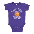 thumbnail image 1 of Mommy and Daddy's Little Pumpkin Baby Bodysuit One Piece NB Purple, 1 of 3