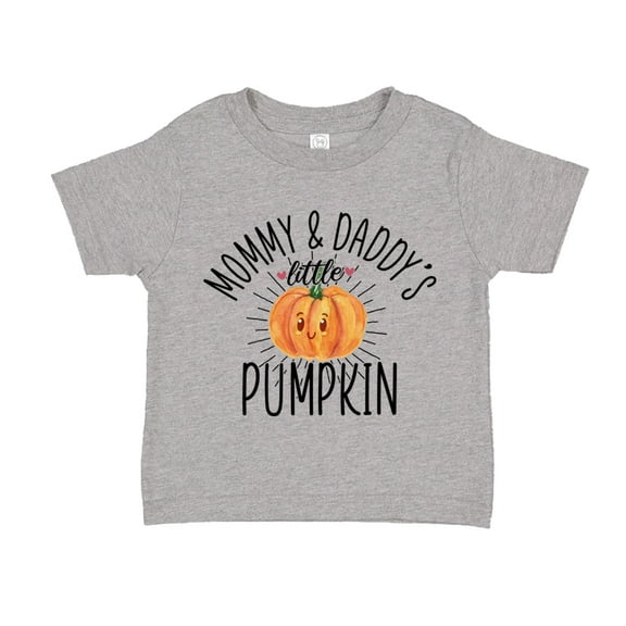 Mommy and Daddy's Little Pumpkin Toddler T-Shirt 2T Athletic Heather