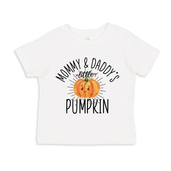 Mommy and Daddy's Little Pumpkin Toddler T-Shirt 2T White