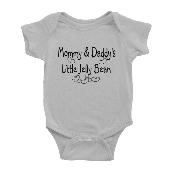 Mommy and Daddys Little Jelly Bean Cute Baby Bodysuit Newborn Clothes