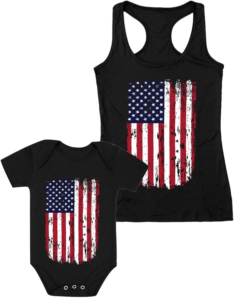 mommy and me matching 4th of july shirts