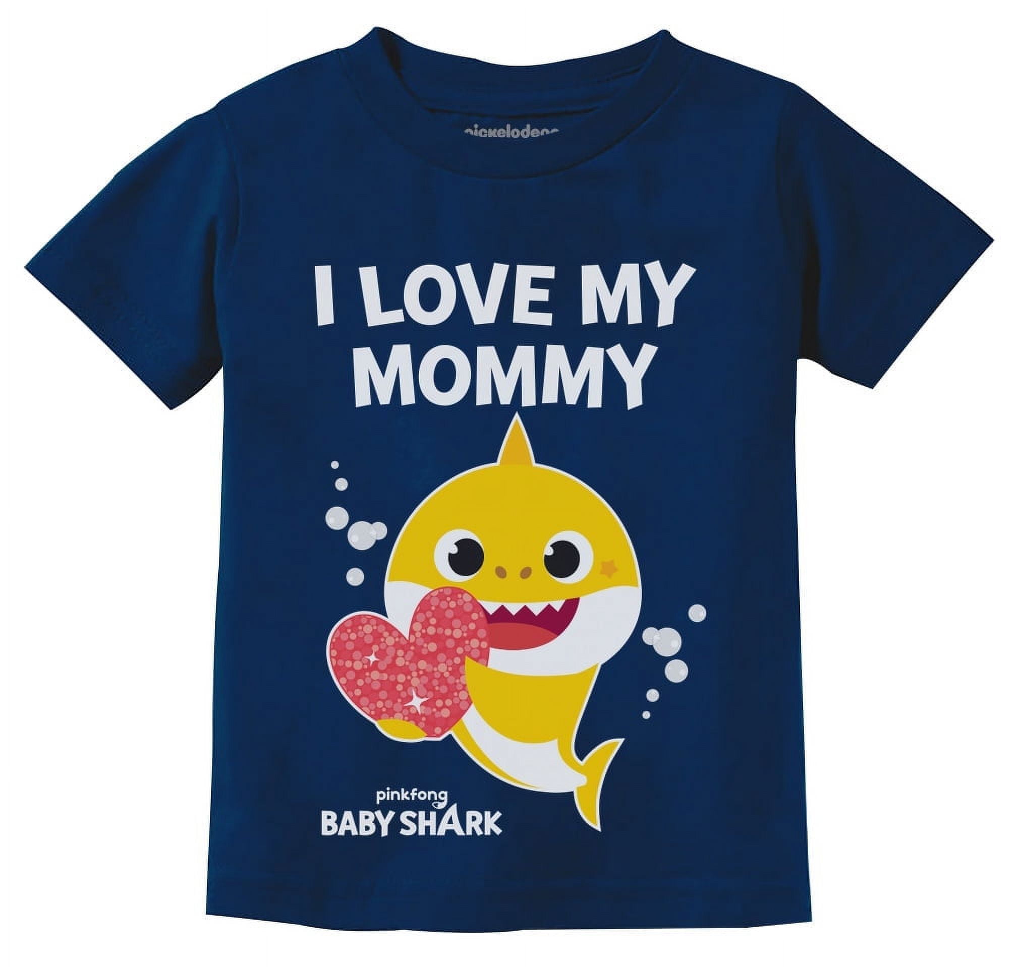 Mommy and Me Baby Shark Doo Doo Doo Shirt Love My Mommy Navy 3T