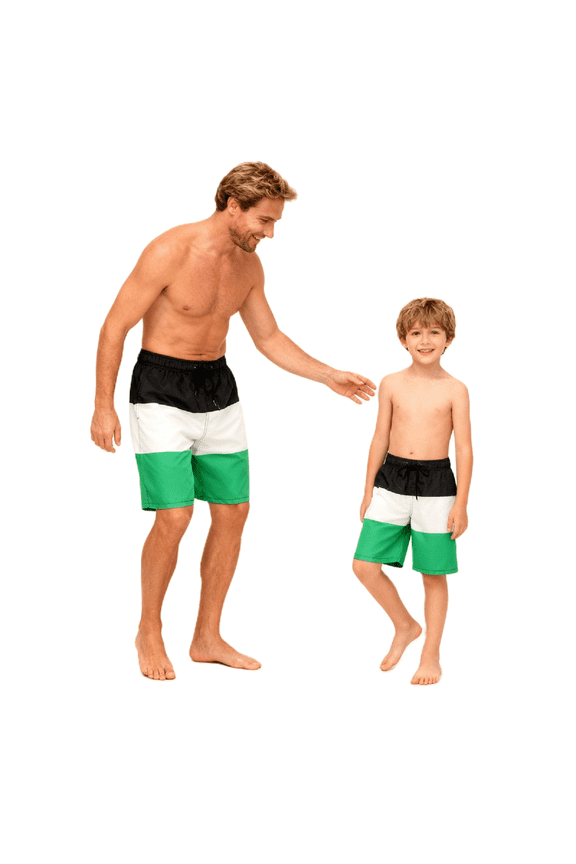 Mommy and Me Bathing Suits Family Matching Swimsuit Dad and Me Swim Trunks Tankini Swimwear