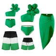 thumbnail image 1 of Mommy and Me Bathing Suits Family Matching Swimsuit Dad and Me Swim Trunks Tankini Swimwear, 1 of 6