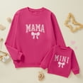 thumbnail image 1 of Mommy and Me Matching Outfits Letter Print Long Sleeve Crewneck Sweatshirt Pullover Tops, 1 of 10