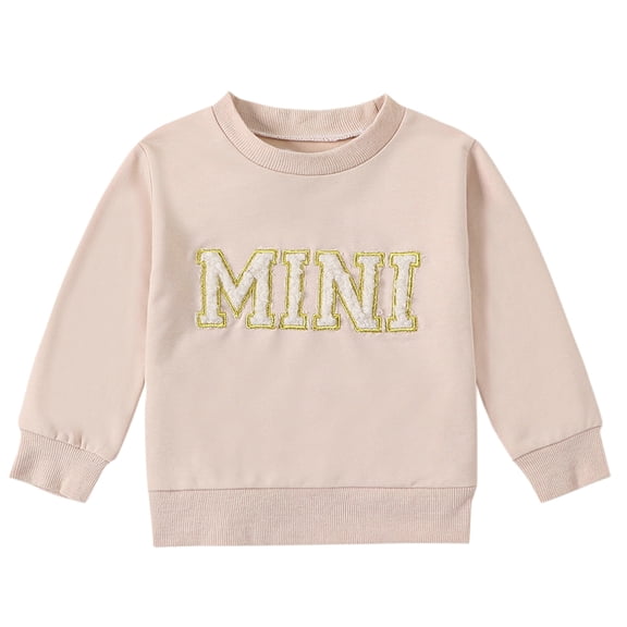 Mommy and Me Matching Outfits, Long Sleeve Letter Hat Print Pullovers Fall Clothes