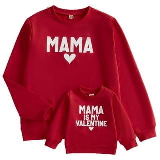 Mom and son matching valentines day shirts sale
