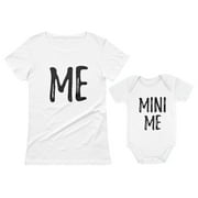 TSTARS Mommy and Me Outfits Me and Mini Me Mother Daughter Matching Mothers Day Shirts Mom White XX-Large / Daughter White 24M (18-24M)