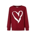 thumbnail image 1 of Mommy and Me Shirts Valentine's Day Family Matching Outfits Long Sleeve Hearts Print Sweatshirt Top for Women Girl (White, Medium), 1 of 9