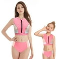 thumbnail image 1 of Mommy and Me Swimsuits One Piece/2 Piece/3PCS Bathing Suits Printed Family Matching Swimwear Summer Women Girls Bikini Set, 1 of 9