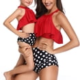 thumbnail image 1 of Mommy and Me Swimwear 2 Pieces Bikini Set Family Matching Swimsuit High Waisted Bikini Set Girls Swimwear, 1 of 6