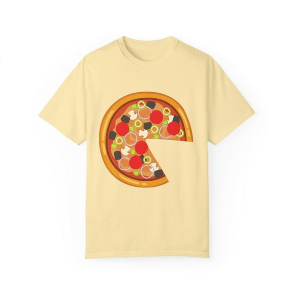 Mommy and Mes Matching Pizza Slice Father Daughter Son Matching Clothes Unisex Garment-Dyed T-shirt