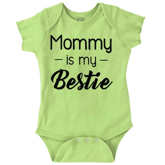 Mommy is my Bestie Mothers Day BFF Bodysuit Jumper Girls Infant Baby Brisco Brands NB
