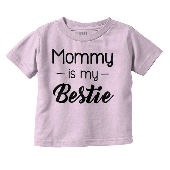 Mommy is my Bestie Mothers Day BFF Youth T Shirt Tee Girls Infant Toddler Brisco Brands 12M