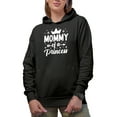 thumbnail image 1 of Mommy of a Princess, Mother's Day or Birthday, Black Hooded Sweatshirt or Hoodie, 2XL, 1 of 5