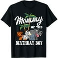 thumbnail image 1 of Mommy of the Birthday Boy Zoo Bday Safari Celebration T-Shirt, 1 of 5