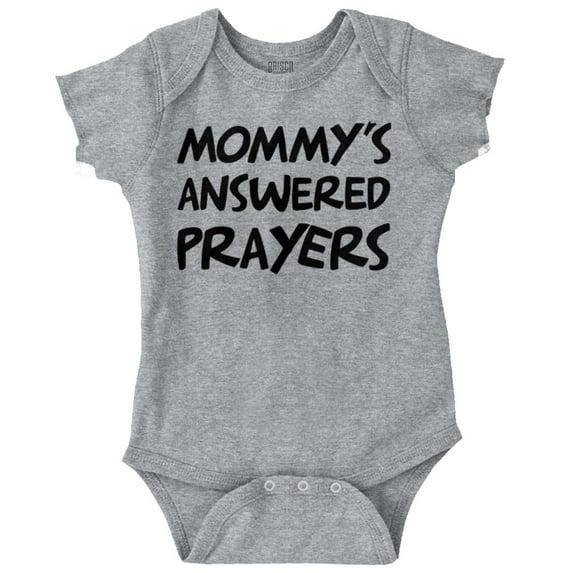 Mommy's Answered Prayer Religious Romper Boys or Girls Infant Baby Brisco Brands 12M