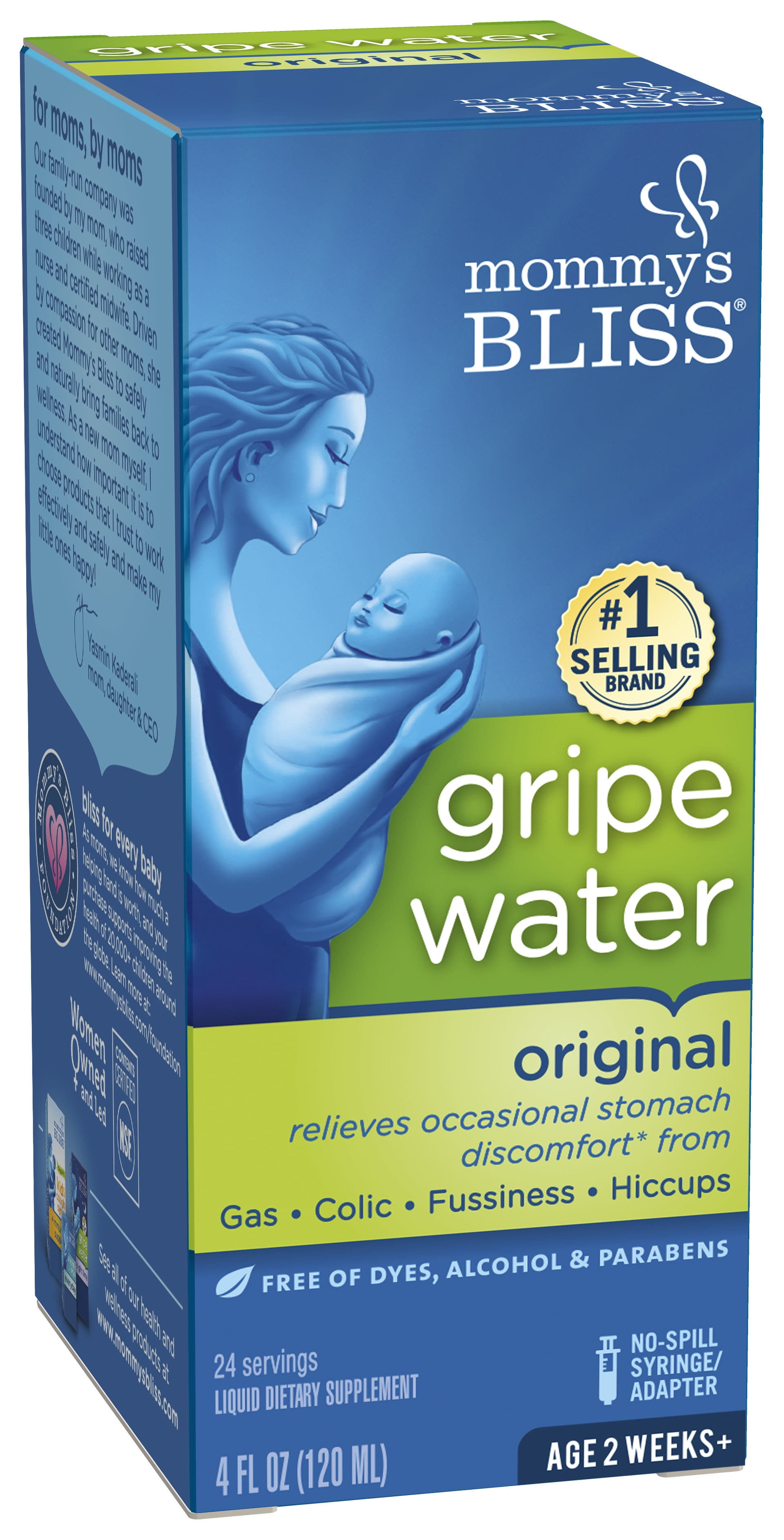 Mommy's Bliss Gripe Water Original, Relieves Stomach Discomfort,  Over-the-Counter, 4 fl oz