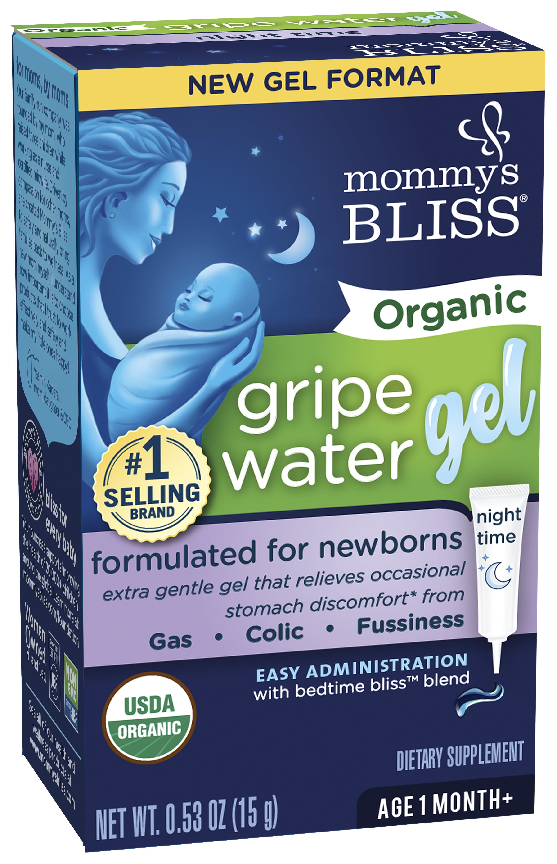 Mommy's Bliss Gripe Water Liquid Dietary Supplement Nighttime 1 Month+, 4  fl oz - Kroger