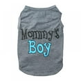 thumbnail image 1 of Mommy's Boy Dog Shirt Male Puppy Clothes for Small Dog Boy Chihuahua Yorkies Bulldog Pet Cat Outfits Tshirt Apparel (Medium), 1 of 5