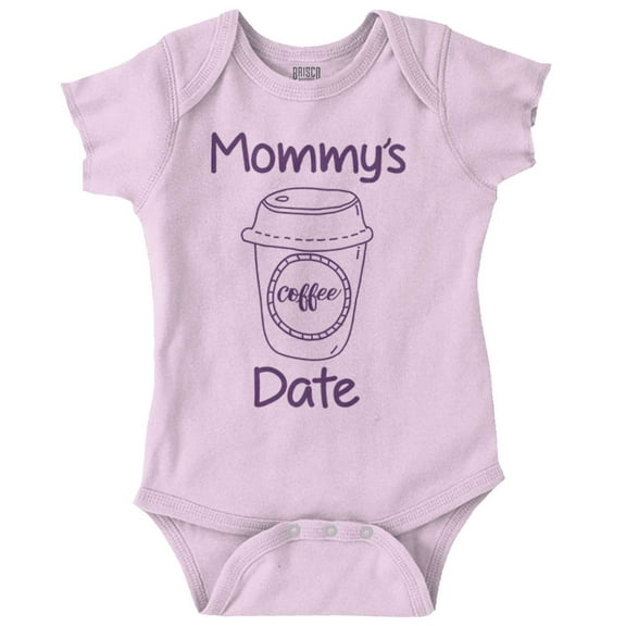 Mommy's Coffee Date Cute Adorable Romper Boys or Girls Infant Baby Brisco Brands 6M