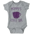 thumbnail image 1 of Mommy's Coffee Date Mothers Day Romper Boys or Girls Infant Baby Brisco Brands 24M, 1 of 6