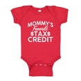thumbnail image 1 of Mommy's Favorite Tax Credit Baby Bodysuit One Piece 12 mo Red, 1 of 3