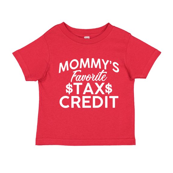 Mommy's Favorite Tax Credit Toddler T-Shirt 5/6T Red