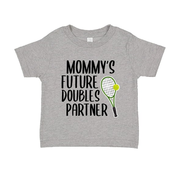 Mommy's Future Doubles Partner Toddler T-Shirt 2T Athletic Heather