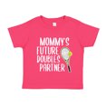 thumbnail image 1 of Mommy's Future Doubles Partner Toddler T-Shirt 3T Cyber Pink, 1 of 3