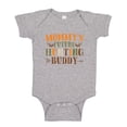 thumbnail image 1 of Mommy's Future Hunting Buddy Baby Bodysuit One Piece NB Athletic Heather, 1 of 3
