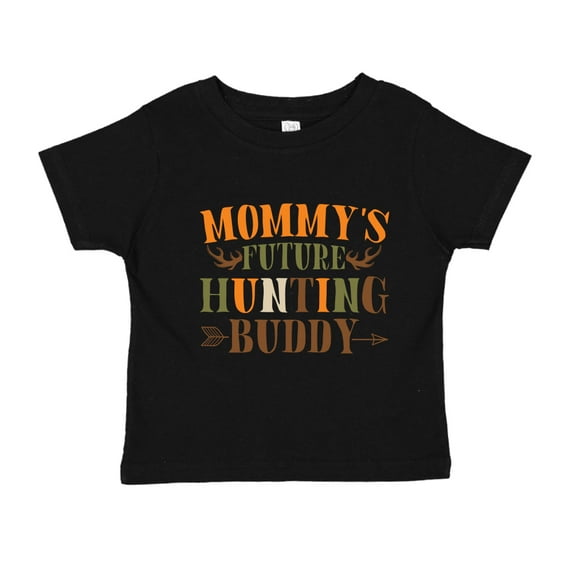 Mommy's Future Hunting Buddy Toddler T-Shirt 3T Black