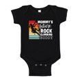 thumbnail image 1 of Mommy's Future Rock Climbing Buddy Baby Bodysuit One Piece 18 mo Black, 1 of 3