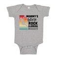 thumbnail image 1 of Mommy's Future Rock Climbing Buddy Baby Bodysuit One Piece NB Athletic Heather, 1 of 3