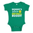 thumbnail image 1 of Mommy's Future Softball Buddy Baby Bodysuit One Piece 6 mo Kelly Green, 1 of 3