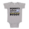 thumbnail image 1 of Mommy's Future Volleyball Buddy Baby Bodysuit One Piece NB Athletic Heather, 1 of 3