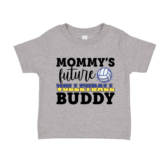 Mommy's Future Volleyball Buddy Toddler T-Shirt 2T Athletic Heather