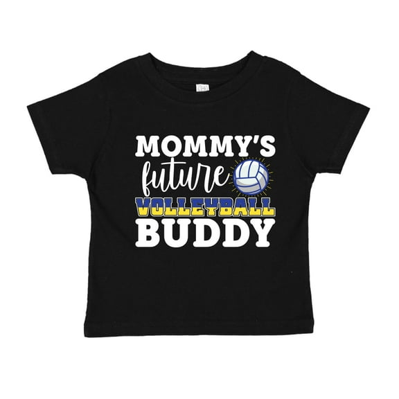 Mommy's Future Volleyball Buddy Toddler T-Shirt 2T Black