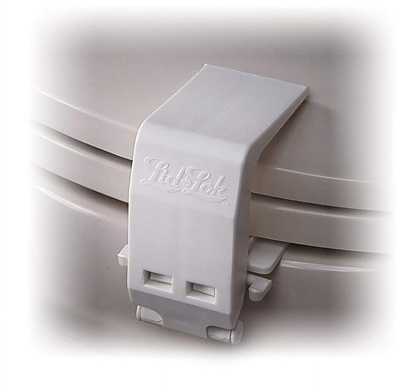 Mommy's Helper LidLok Toilet Seat Safety Latch, White, 1Pack