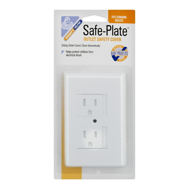 Mommy's Helper Safe Plate Self Closing Electrical Outlet Covers, Baby