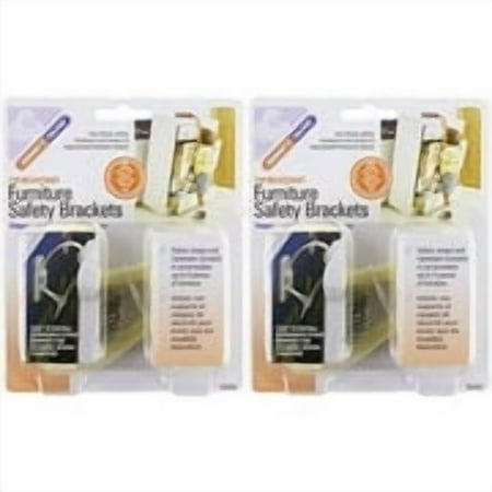 Mommy's Helper - Tip Resistant Furniture Safety Brackets, 2 Pack
